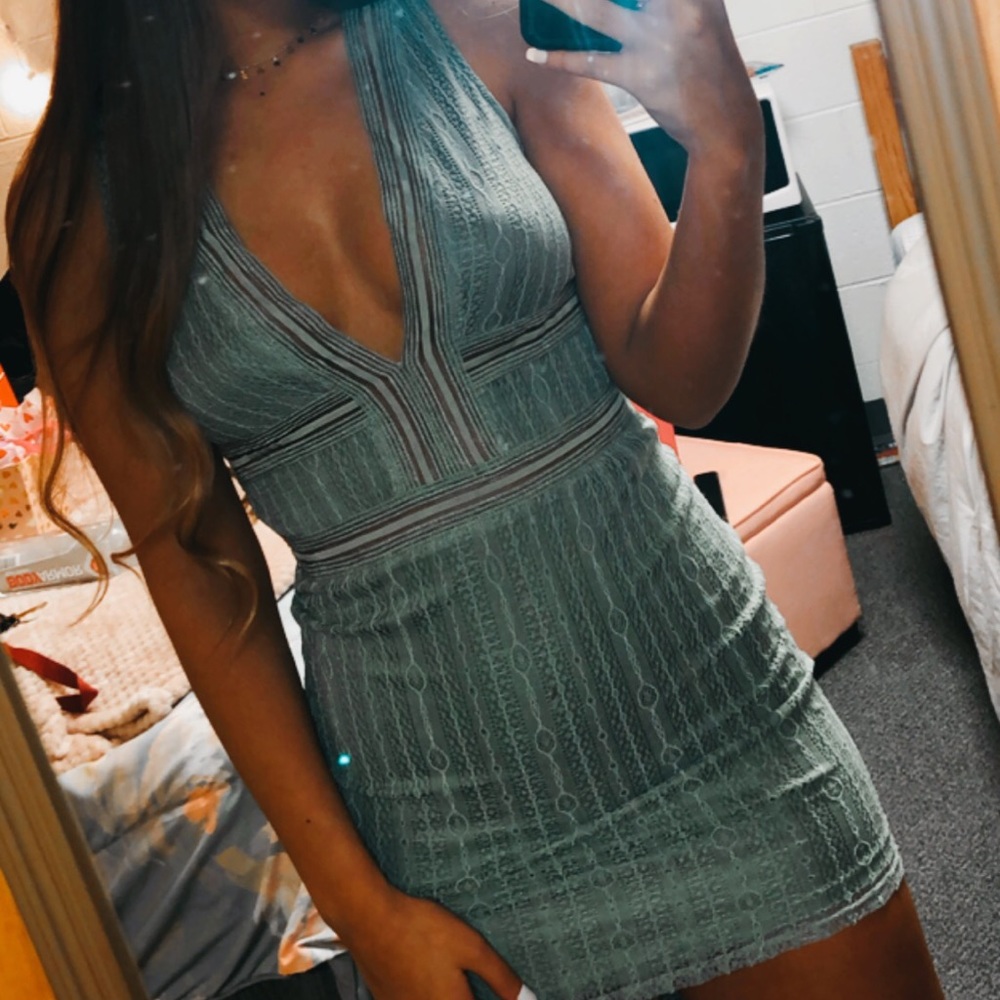 Pitaya Sage Bodycon Dress